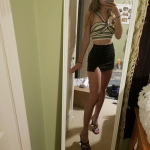 Stripey BCBG Crop Top